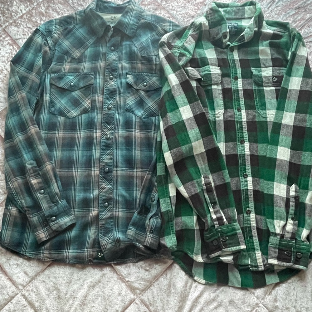 Two men’s shirts